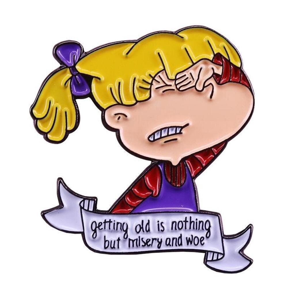 Rugrats Nickelodeon Angelica Getting Old Enamel Pins 380